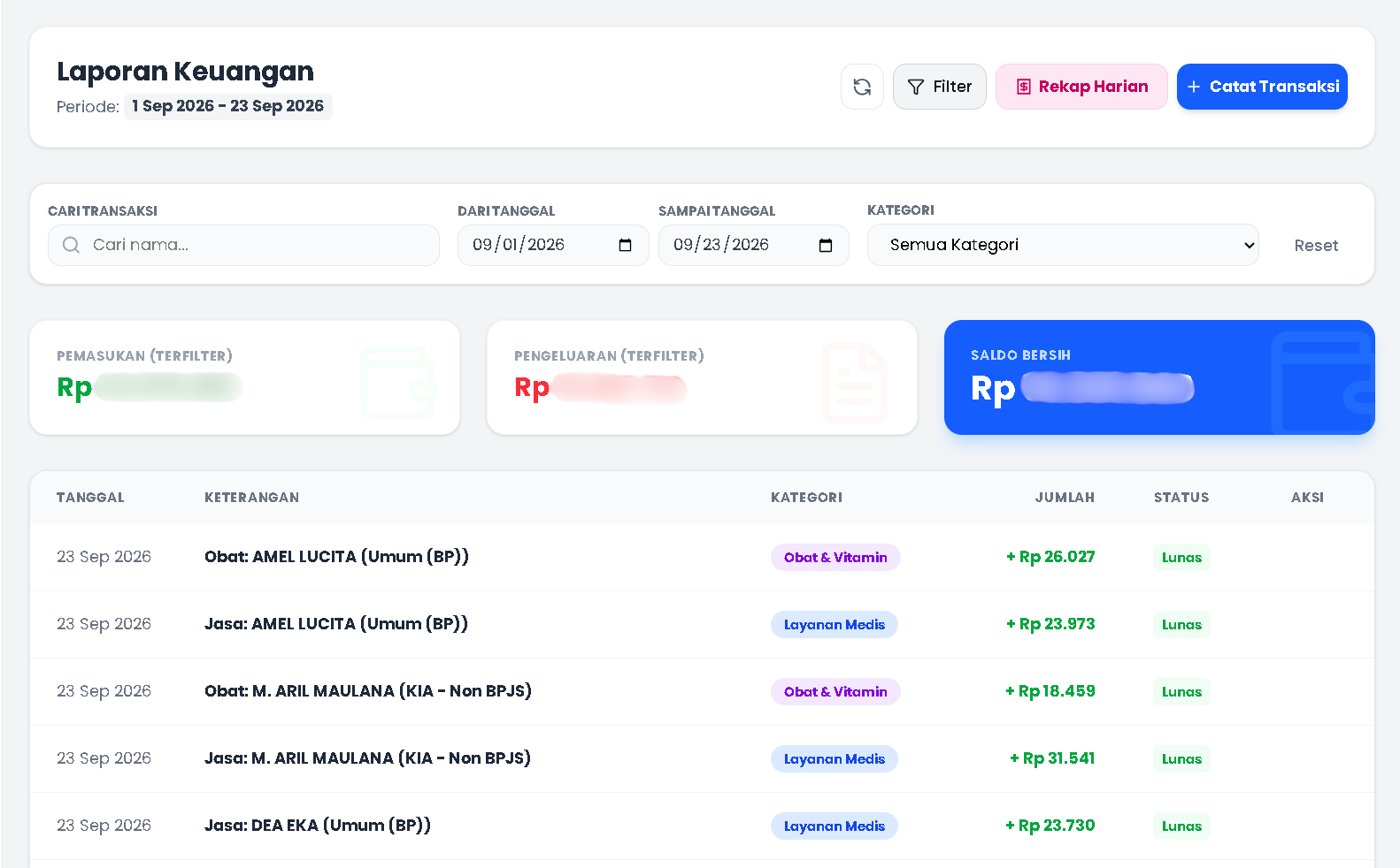 Rekap Keuangan 1-Klik